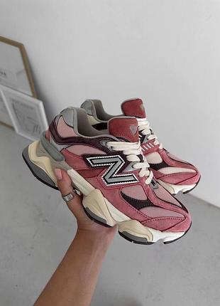 Кроссовки женские new balance 9060 pink, спортивные кроссы для повседневной носки 38