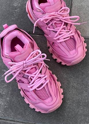 Кросівки balenciaga track 3.0 для жінок рожеві якісні брендові стильні