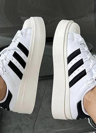 Кросівки з дефектами!!! adidas superstar white black sale!!!40й