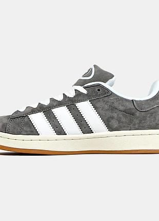 Кроссовки adidas campus 00s grey женские замшевые для женщин серые адики 46