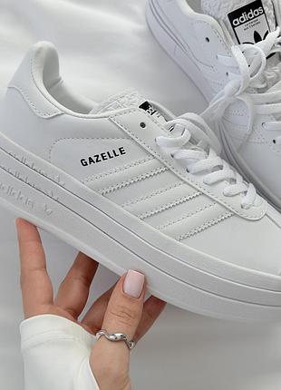 Кросівки з дефектами!!! gazelle white platform 37й.