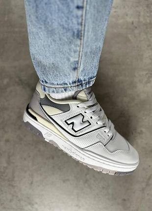 Жіночі кросівки new balance 550 для жінок стильні білі ньюбики повсякденні