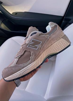 Кроссовки new balance 2002r серые замшевые для женщин стильные повседневные нью беланс 38