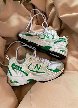 Жіночі кросівки new balance 530 з сіткою білі стильні для жінок