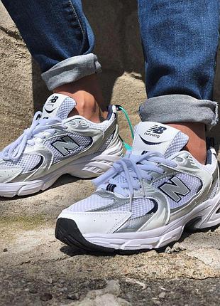 Жіночі кросівки new balance 530 білі з сіткою для жінок стильні 530