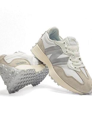 Жіночі кросівки new balance 327 сірі стильні замшеві для жінок повсякденні