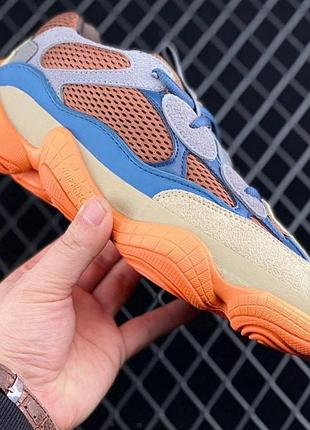 Кроссовки adidas yeezy 500 бежевые для женщин стильные удобные адики 43