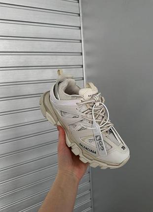 Кросівки balenciaga track жіночі для жінок модні світлі шкіряні стильні якісні