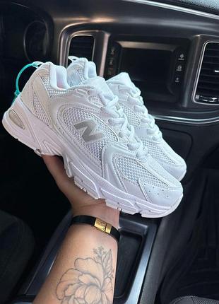 Жіночі шкіряні кросівки new balance 530 білі для жінок стильні повсякденні