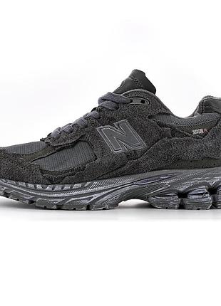 Женские кроссовки new balance 2002r серые замшевые для женщин модные стильные 41