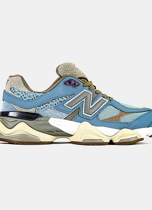 Нью беланс кроссы 9060 женские замшевые синие new balance для женщин 38