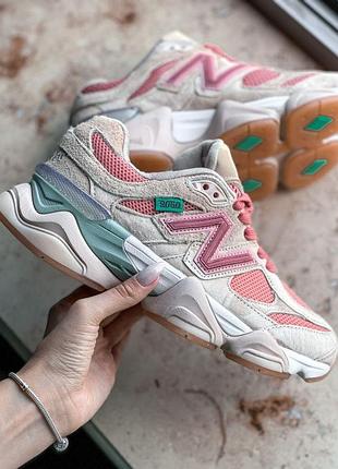 Жіночі кросівки new balance 9060 pink, трендові рожеві кроси нью баланс