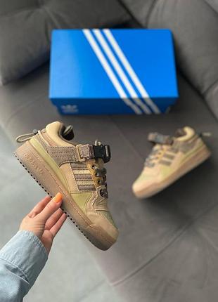 Кроссы adidas forum x bad bunny для мужчин удобные легкие форумы серые 39