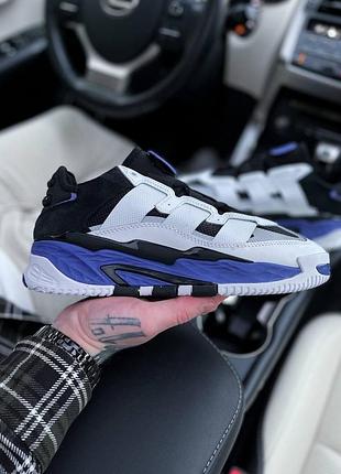 Кроссовки adidas niteball для мужчин удобные черные кеды адики кожа 41