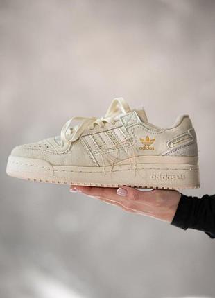 Жіночі сірі шкіряні кросівки adidas forum 84 low адіки адідас форум