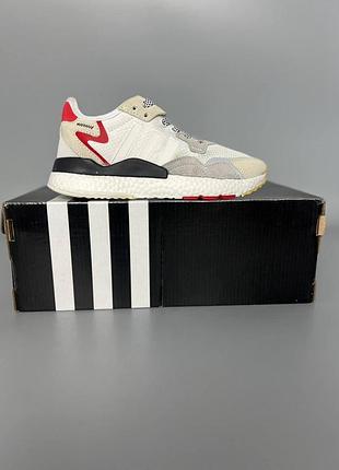 Кросівки adidas nite jogger grey/black/red брак 36й 22,5см