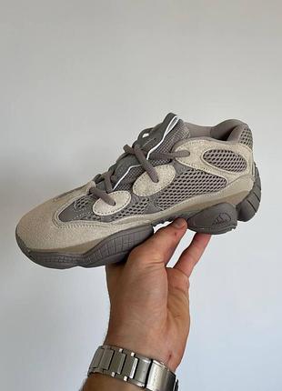 Чоловічі кросівки adidas yeezy 500 кроси адідас ізі для чоловіків адіки ізики стильні зручні повсякденні тканинні білі