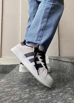 Кеды adidas campus для мужчин замша белые удобные адики 45