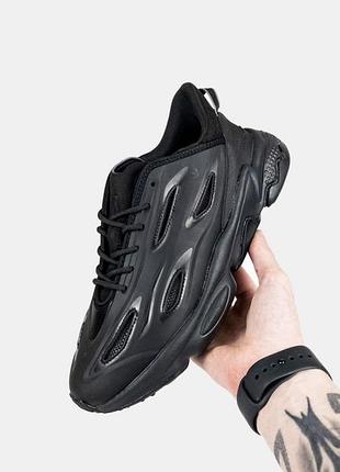 Мужские кроссовки adidas ozweego черные для мужчин адики повседневные замша/ткань удобные стильные