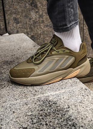 Мужские кроссовки adidas ozelia текстиль серые для мужчин удобные легкие повседневные адики