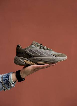 Мужские кроссовки adidas ozelia кроссы адидас для мужчин адики повседневные замша/сетка удобные стильные черны