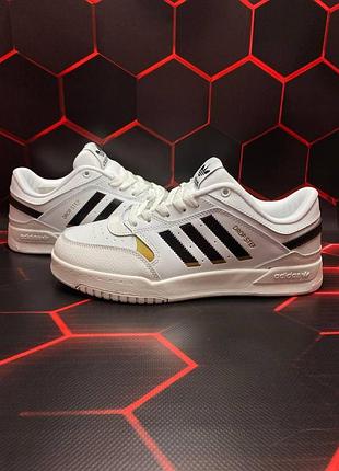 Кеди adidas drop step білі для чоловіків адіки зручні легкі шкіра кроси адідас