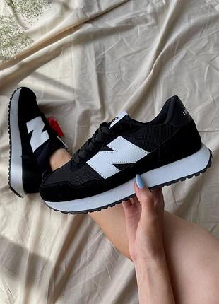 Женские кроссовки new balance 237 черного цвета, легкие и стильные кроссы нью беланс 40