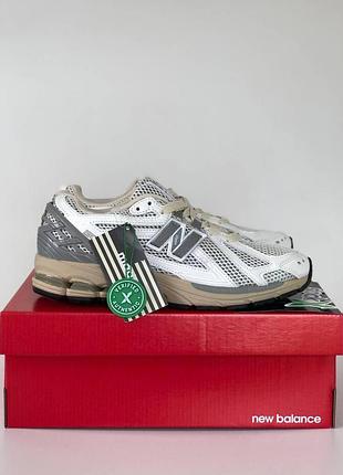 Кроссовки new balance 1906d серые удобные легкие с кожей/сеткой для мужчин ньюбики 38