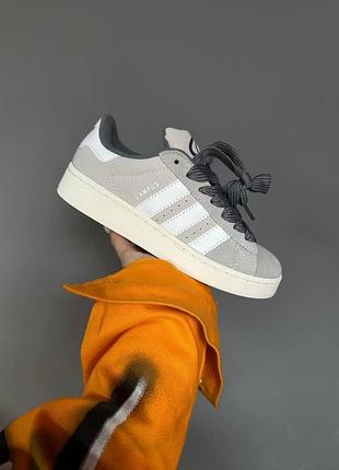 Мужские кроссовки adidas campus для мужчин серые замша удобные стильные кеды 39