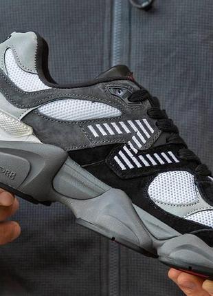 Жіночі чорні замшеві кроси new balance 9060 нью беланс для жінок