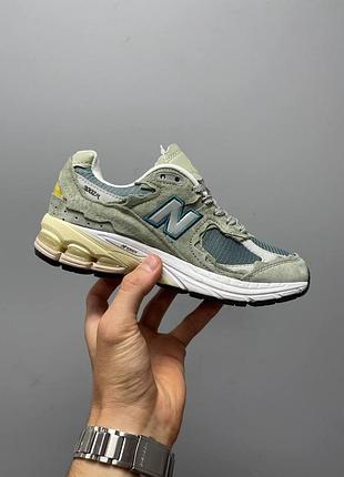 Кроссовки new balance 2002r серые для женщин замшевые стильные повседневные 37