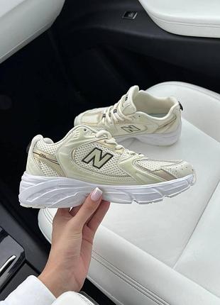 Женские кроссовки new balance 530 белые стильные повседневные ньюбики 37