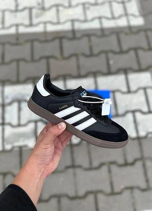Adidas samba жіночі кросівки чорні замшеві з шкірою адідас самба адіки