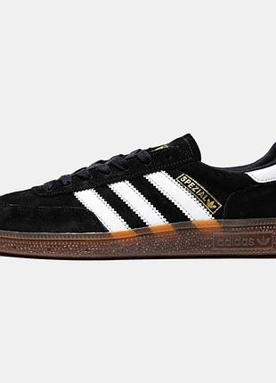 Кроссовки adidas spezial черные для мужчин удобные замша адики