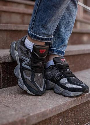 Женские кроссовки new balance 9060, черные кроссы для активных женщин 39