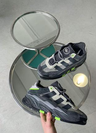 : мужские кроссовки adidas niteball черные адики для мужчин удобные стильные повседневные