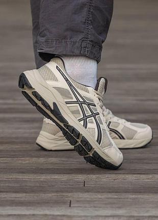 Кроссовки asics gel connected 4 beige brown светлые качественные для женщин стильные брендовые 40
