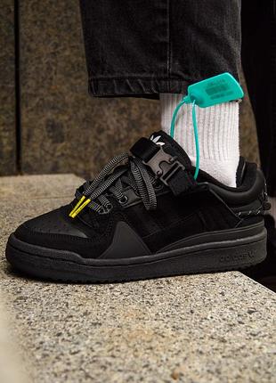 Мужские кроссовки adidas forum low x bad bunny кроссы адидас форум бед бани для мужчин адики форумы повседневн 40