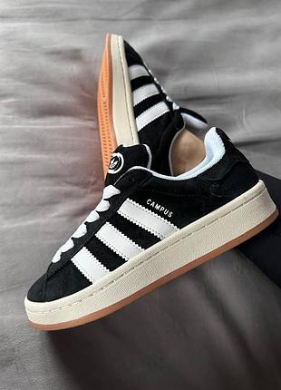Чорні жіночі кросівки adidas campus 00s замшеві адіки для жінок адидас 39