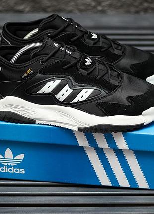 Кроссовки adidas streetball адики удобные для мужчин замша/кожа черные 44
