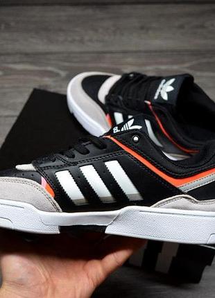 Кроси adidas drop step для чоловіків зручні кеди адіки шкіра чорні