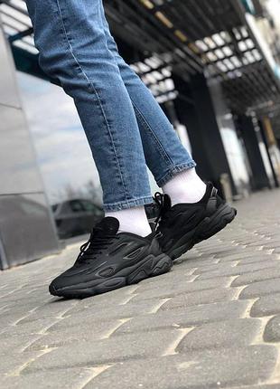 Чоловічі кросівки adidas ozweego для чоловіків зі шкірою й текстилем зручні чорні кеди адідас 42