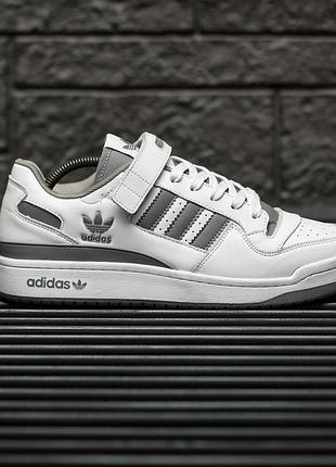 Кроссовки adidas forum белые для мужчин удобные легкие кеды адидас 46