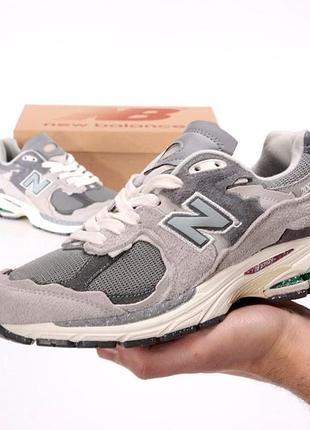 Женские кроссовки new balance 2002r серые модные и надежные нью баланс 2002r 38
