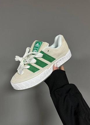Кросівки adidas adimatic x human made для жінок адіки шкіра білі зручні кроси повсякденні