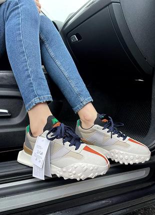 Жіночі кросівки new balance xc-72 сіро-білі, трендові замшеві кроси нью баланс