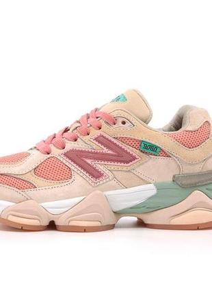 Женские кроссовки new balance 9060 pink, стильные и комфортные розовые кроссы 40