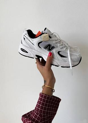 Кроссовки new balance 530 белые для женщин стильные повседневные для активного отдыха 39