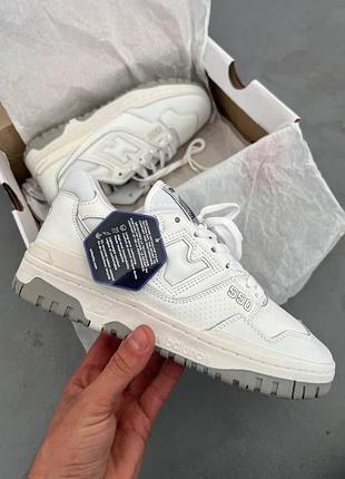 Женские кроссовки new balance 550 для женщин стильные белые повседневные ньюбики кожа нью беланс 44