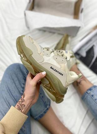 Жіночі кросівки balenciaga triple s sole брендові шкіряні стильні для жінок якісні 38